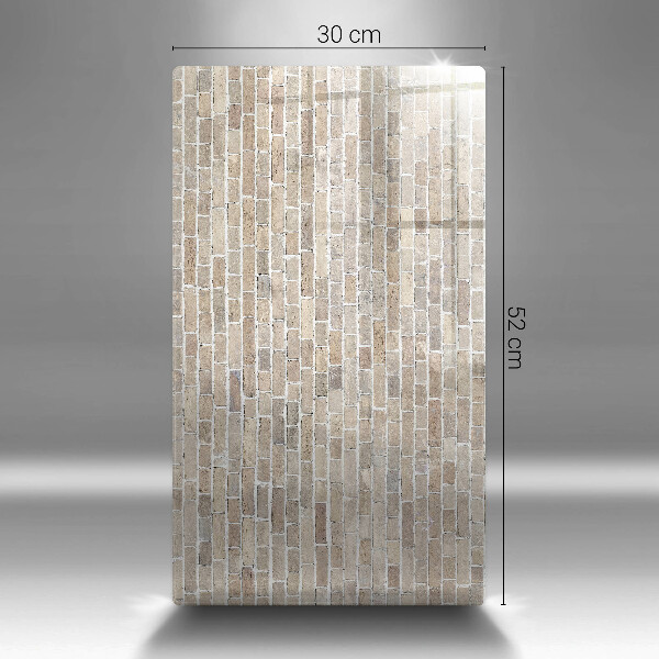 Kryt na sporák Svetlá tehlová stena