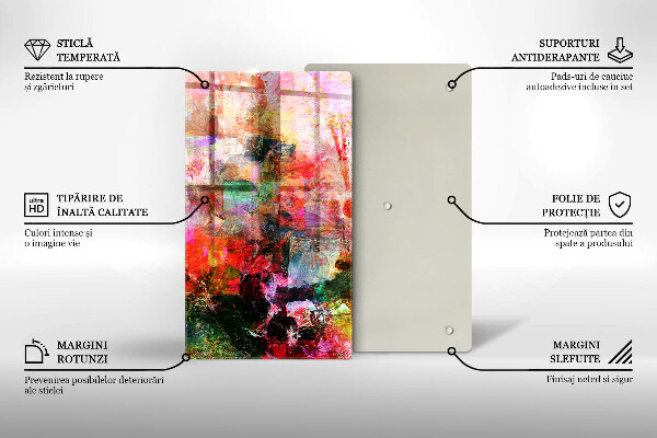 Kryt na sporák Maľovanie abstrakcie