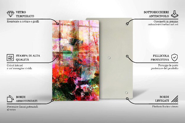 Kryt na sporák Maľovanie abstrakcie