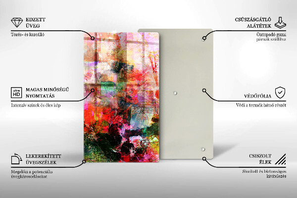 Kryt na sporák Maľovanie abstrakcie