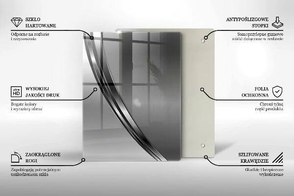 Kryt na sporák Kovová abstrakcia