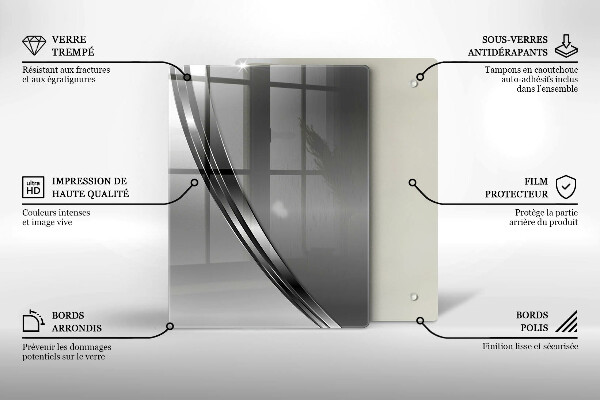 Kryt na sporák Kovová abstrakcia