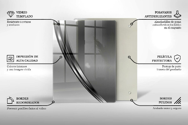 Kryt na sporák Kovová abstrakcia