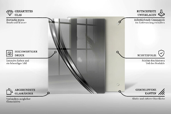 Kryt na sporák Kovová abstrakcia