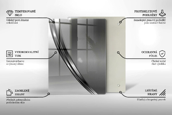 Kryt na sporák Kovová abstrakcia