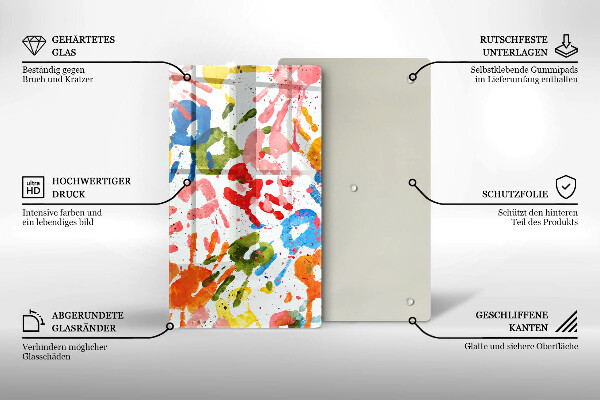 Kryt na sporák Stopy detských rúk