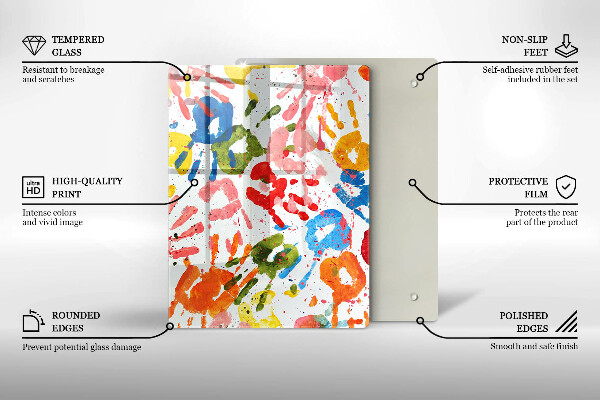 Kryt na sporák Stopy detských rúk