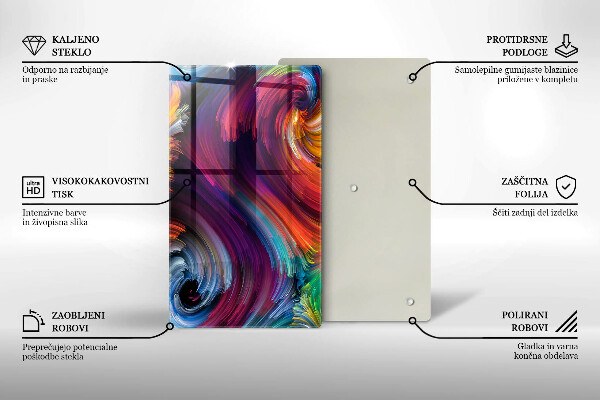 Kryt na sporák Farebné odlesky