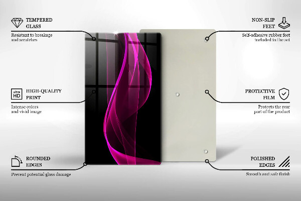 Kryt na sporák Ružová abstrakcia