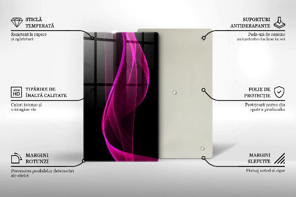 Kryt na sporák Ružová abstrakcia