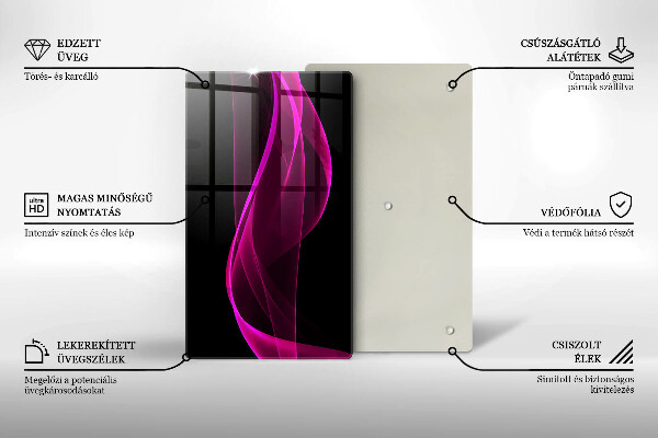 Kryt na sporák Ružová abstrakcia