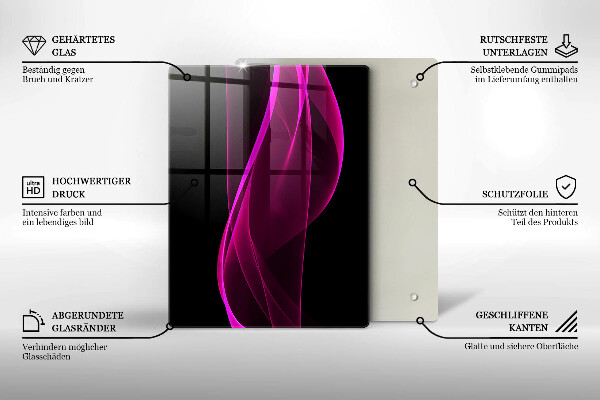 Kryt na sporák Ružová abstrakcia