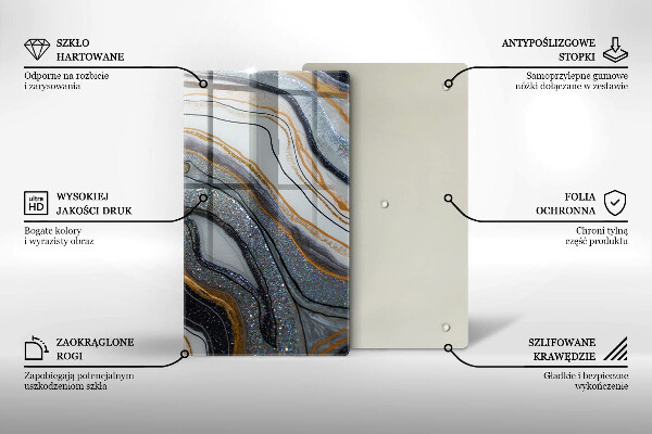 Kryt na sporák skala so zlatom