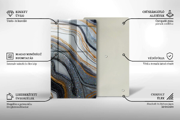 Kryt na sporák skala so zlatom