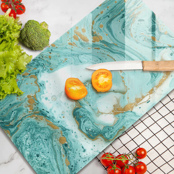 Kryt na indukčnú dosku Modrá abstrakcia