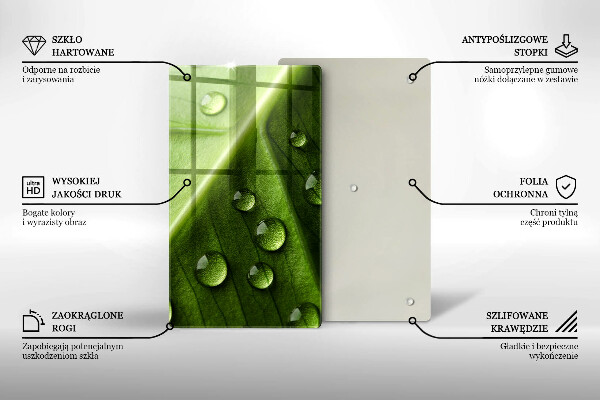 Kryt na sporák Príroda rosa a list