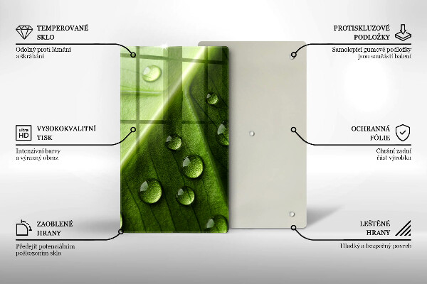 Kryt na sporák Príroda rosa a list