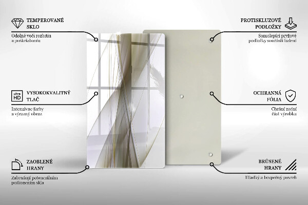 Kryt na sporák Dizajn abstraktných línií