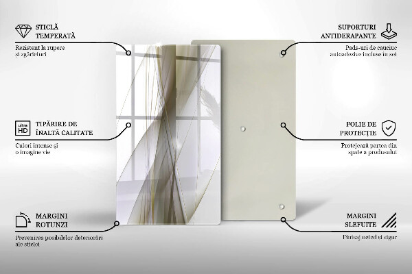 Kryt na sporák Dizajn abstraktných línií