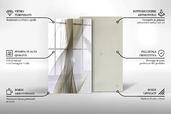 Kryt na sporák Dizajn abstraktných línií