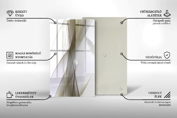 Kryt na sporák Dizajn abstraktných línií