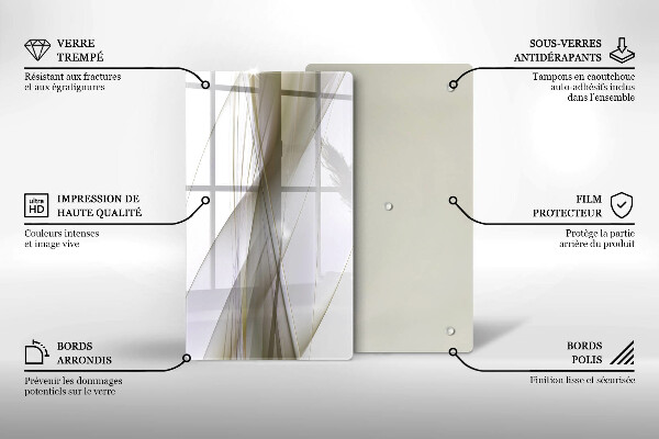 Kryt na sporák Dizajn abstraktných línií