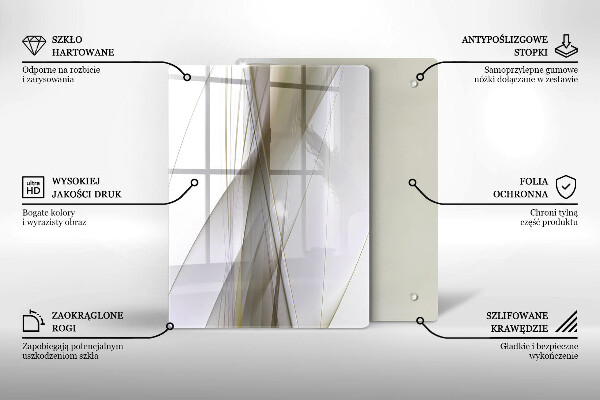 Kryt na sporák Dizajn abstraktných línií