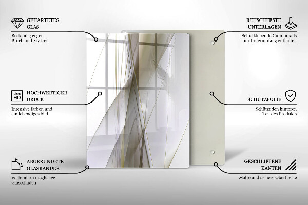 Kryt na sporák Dizajn abstraktných línií