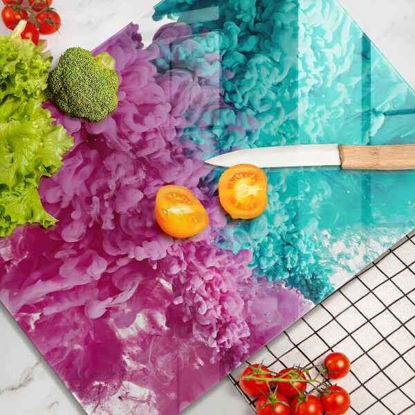 Kryt na indukčnú dosku Tyrkysovo-ružový dym