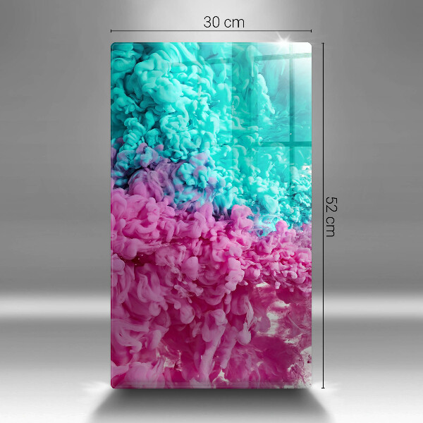 Kryt na indukčnú dosku Tyrkysovo-ružový dym