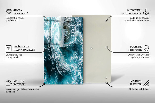 Kryt na indukčnú dosku Peniace vlny vody