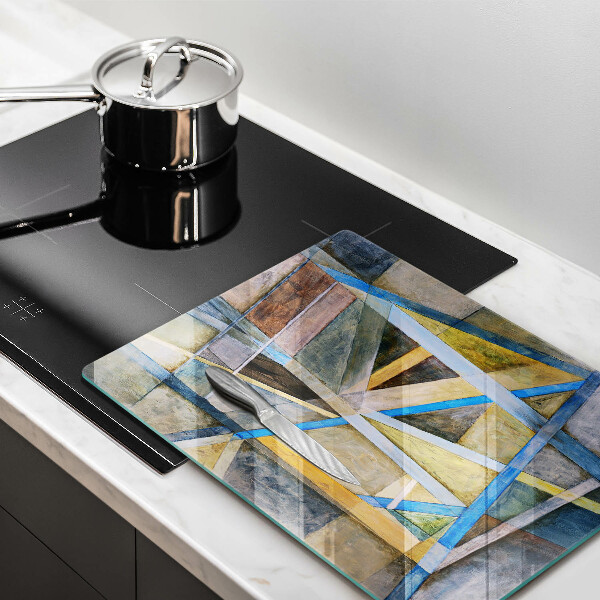 Kryt na sporák Maľované čiary abstrakcie