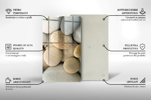 Kryt na sporák Vzor oválnych kamienkov