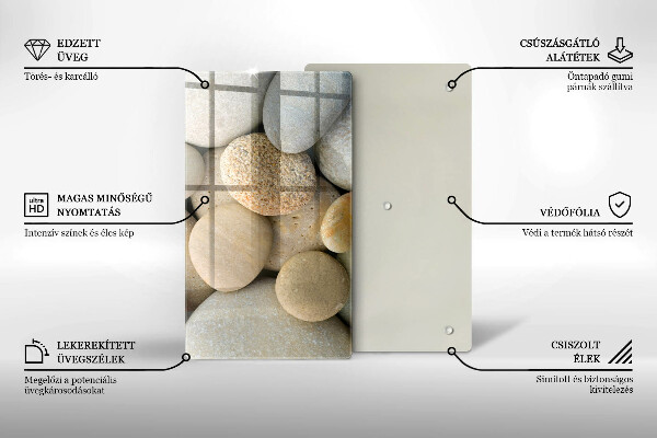 Kryt na sporák Vzor oválnych kamienkov