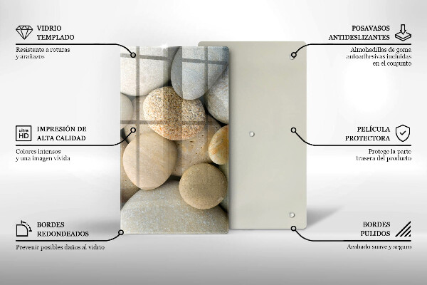 Kryt na sporák Vzor oválnych kamienkov