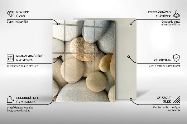 Kryt na sporák Vzor oválnych kamienkov