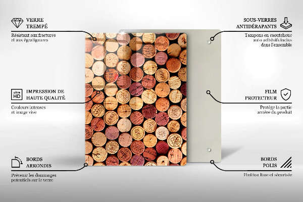 Kryt na sporák Vzor vínových korkov