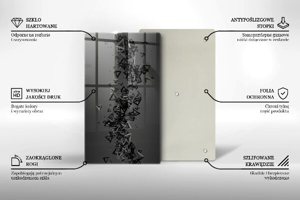 Kryt na sporák Abstraktné 3D tvary