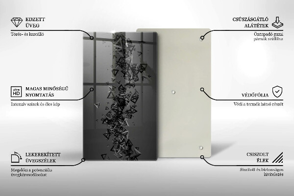 Kryt na sporák Abstraktné 3D tvary