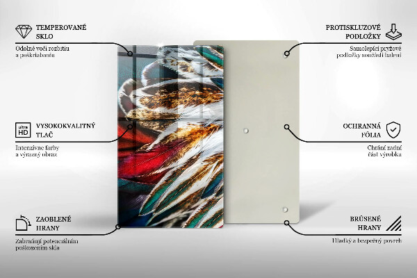 Kryt na sporák Boho vtáčie perie