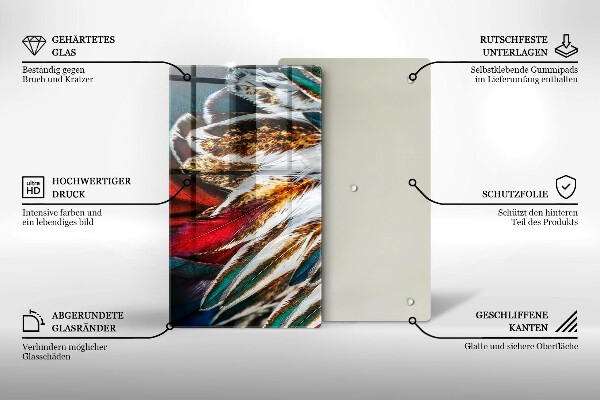 Kryt na sporák Boho vtáčie perie