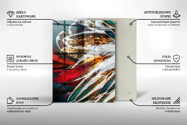 Kryt na sporák Boho vtáčie perie