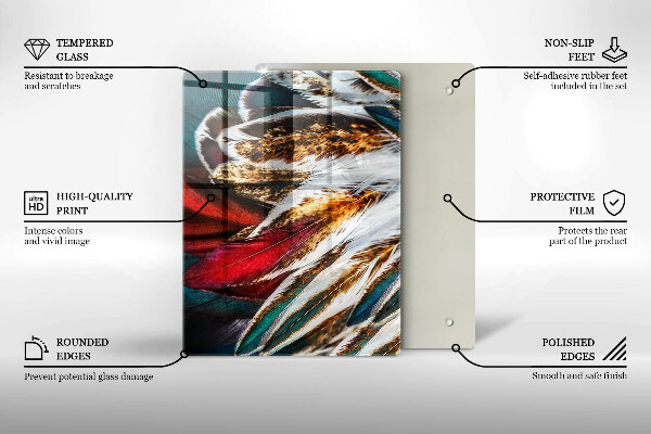 Kryt na sporák Boho vtáčie perie