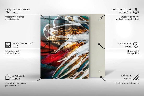 Kryt na sporák Boho vtáčie perie