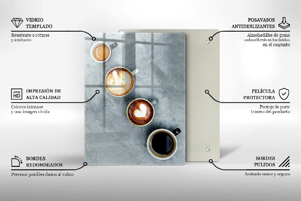 Kryt na indukčnú dosku Kuchyňa - hrnčeky na kávu