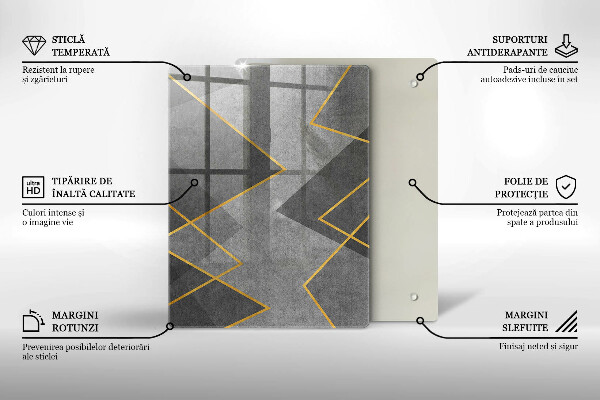 Kryt na indukčnú dosku Ostré tvary