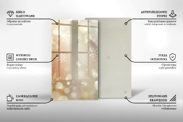 Kryt na indukčnú dosku Snehové vločky