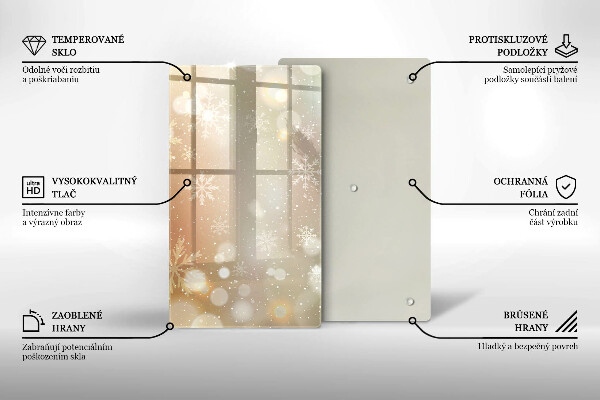 Kryt na indukčnú dosku Snehové vločky