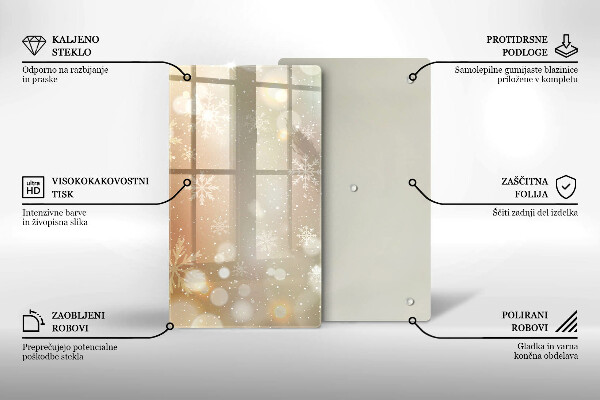 Kryt na indukčnú dosku Snehové vločky