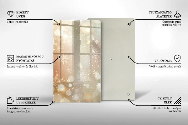 Kryt na indukčnú dosku Snehové vločky